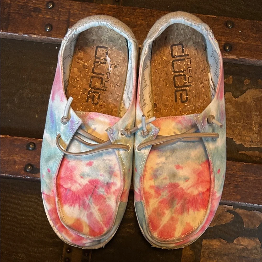 Hey Dude Kids Tie-Dye Moccasins